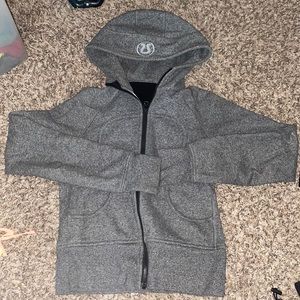 Grey lululemon zip up jacket